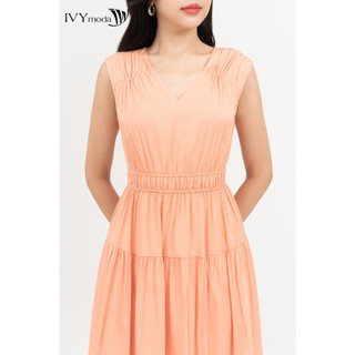 Đầm lụa xòe dạo phố nữ IVY moda MS 41M8394