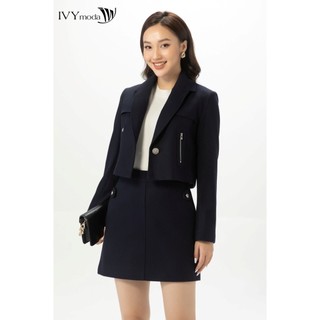 Áo khoác dạ dáng ngắn nữ ivy moda ms 67b9061
