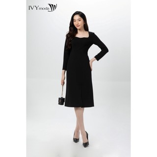 Đầm thun nữ xẻ tà ivy moda ms 42t0123