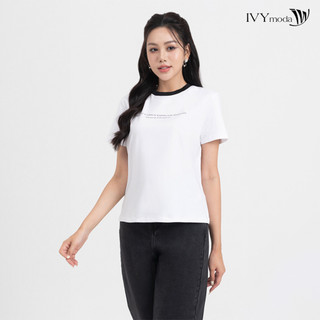 Áo thun nữ viền cổ ivy moda ms 57b9218