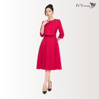 Đầm xòe tay lỡ nữ ivy moda ms 48m8591