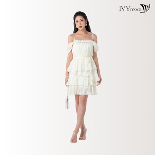 Đầm xòe xếp ly tay hến ivy moda ms 48b8691