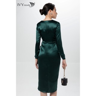 Đầm xếp cutout IVY moda MS 48B9143