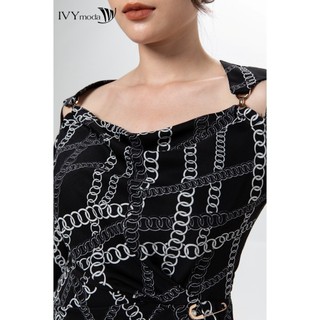 Đầm xếp cutout IVY moda MS 48B9143