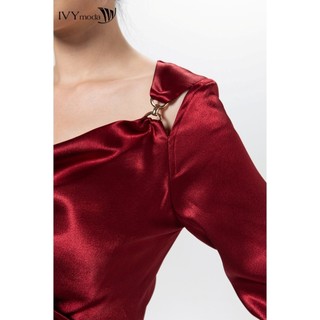 Đầm xếp cutout IVY moda MS 48B9143