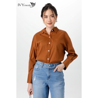 Áo sơ mi nữ cổ đức IVY moda MS 17B9171
