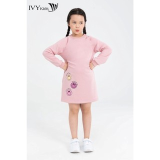 Đầm thun dài tay smile bé gái ivy moda ms 42g1557
