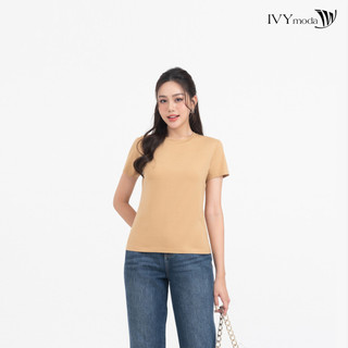 Áo thun basic cổ tròn IVY moda MS 57P0092