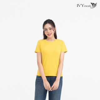 Áo thun basic cổ tròn IVY moda MS 57P0092