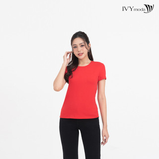 Áo thun basic cổ tròn IVY moda MS 57P0092
