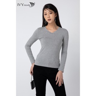 Áo thun nữ dài tay ivy moda ms 58p0159