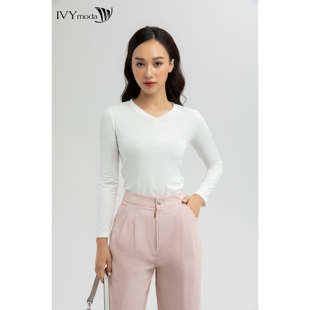 Áo thun nữ dài tay IVY moda MS 58P0159 | BigBuy360 - bigbuy360.vn