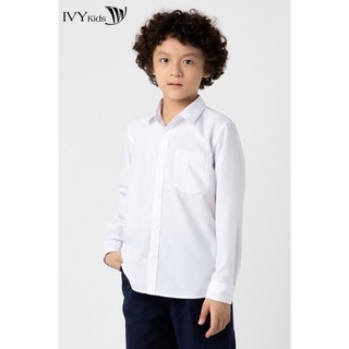 Áo sơ mi trắng cổ đức bé trai ivy moda ms 17k1408