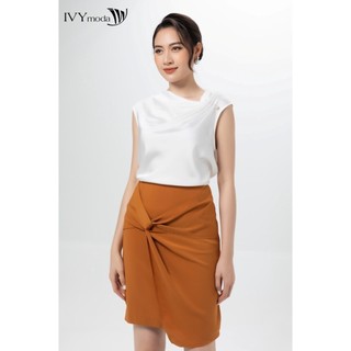 Áo sơ mi nữ cổ lệch ivy moda ms 15m7248