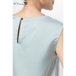 Áo sơ mi nữ cổ lệch IVY moda MS 15M7248
