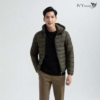 Áo khoác phao nam cổ mũ IVY moda MS 70E2537