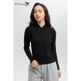 Áo len lông cừu nữ cổ xoắn nút IVY moda MS 58B7972