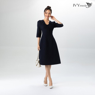Đầm lụa dáng chữ a ivy moda ms 48b9021