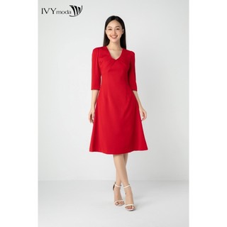 Đầm lụa dáng chữ A IVY moda MS 48B9021