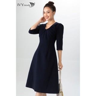 Đầm lụa dáng chữ A IVY moda MS 48B9021