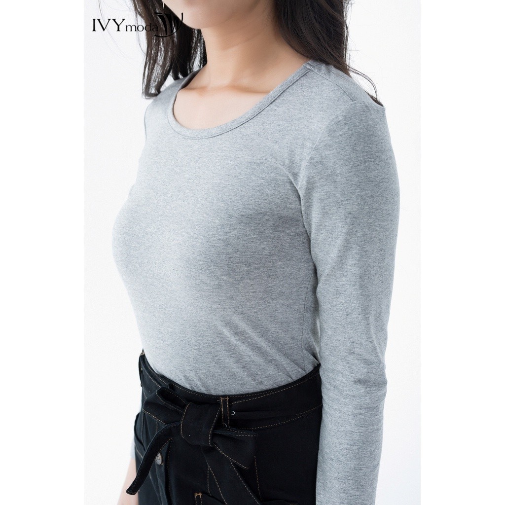 Áo thun nữ trơn cổ tròn IVY moda MS 58P0157 | BigBuy360 - bigbuy360.vn