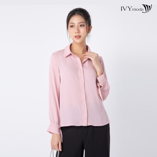 Áo sơ mi nữ viền ziczac ivy moda ms 17m6316