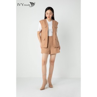 Áo gile dạ tweed nữ ivy moda ms 76t0093