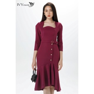 Đầm đuôi cá dáng dài IVY moda MS 48M7088