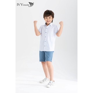 Áo sơ mi họa tiết bé trai IVY moda MS 16K1350