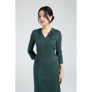 Đầm ôm cổ tim nữ IVY moda MS 48C5996