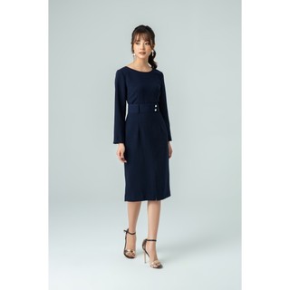 Đầm suông tay dài IVY moda MS 48M5696