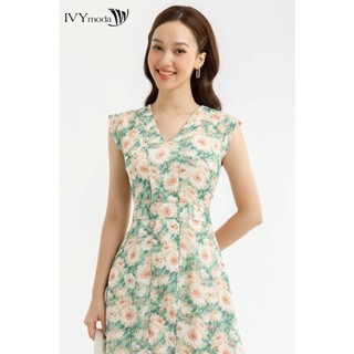 Đầm hoa tay hến IVY moda MS 41M7267