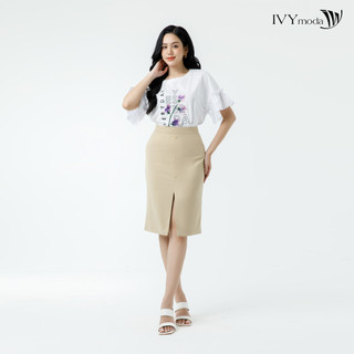 Chân váy bút chì 3 khuy ivy moda ms 31m7481