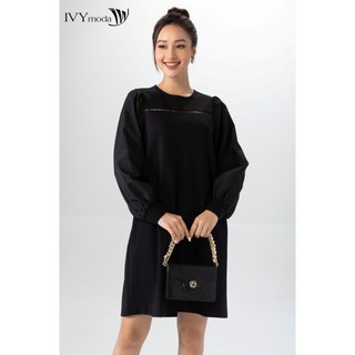 Đầm thun tay bồng dáng suông ivy moda ms 42b9053