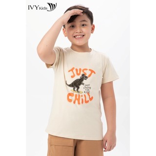 Áo thun bé trai in hình khủng long IVY moda MS 57K1460