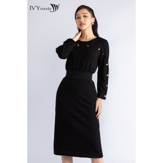 Đầm thun ôm tay lỡ IVY moda MS 42B9022