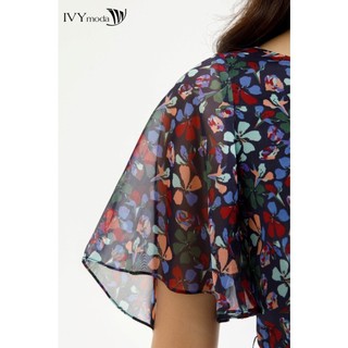 Đầm lụa lệch vai IVY moda MS 48M7545