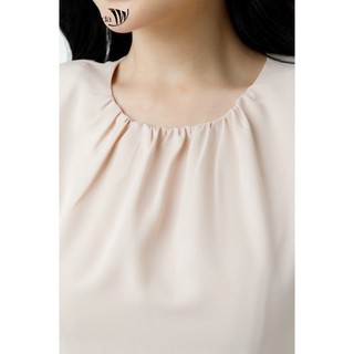 Đầm ôm cổ tròn IVY moda MS 48M7412