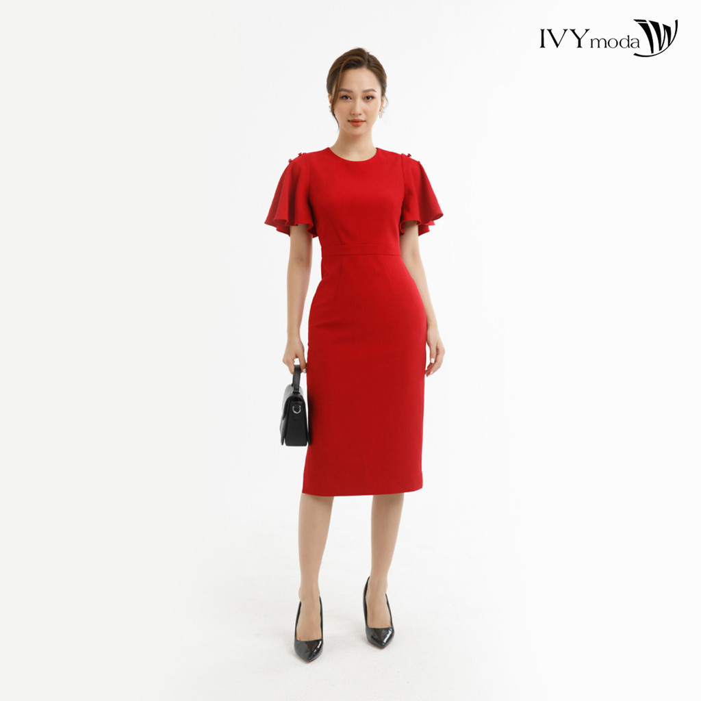 Đầm ôm cánh tiên IVY moda MS 48M7664