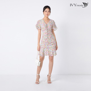 Đầm đuôi cá họa tiết ivy moda ms 48b8765