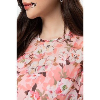 Đầm lụa nhấn bèo IVY moda MS 48B8776