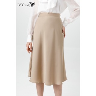 Chân váy lụa Midi IVY moda MS 31M7263
