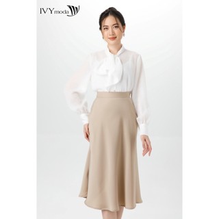 Chân váy lụa Midi IVY moda MS 31M7263