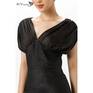 Đầm xòe cổ V IVY moda MS 48M7291