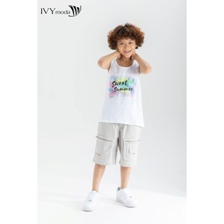 Áo thun ba lỗ bé trai sweet summer ivy moda ms 56k1366