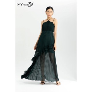 Đầm dập ly dây kiểu IVY moda MS 45S2540