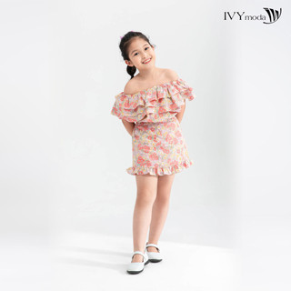 Chân váy thô hoa nhí bé gái IVY moda MS 31G1210