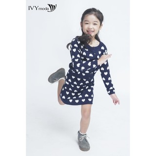 Chân váy họa tiết trái tim cho bé gái IVY moda MS 30G0179