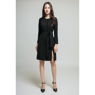 Đầm dài tay cổ tròn thiết kế IVY moda MS 49M2679