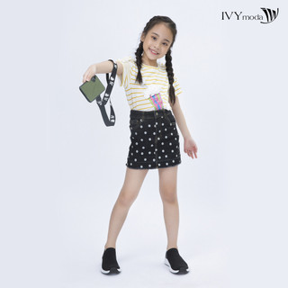 Chân váy bò mini bé gái IVY moda MS 32G0271